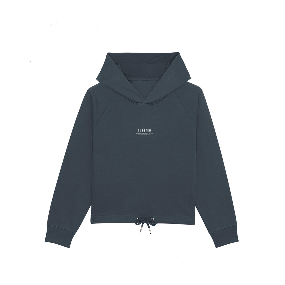 Cropped Hoodie Basic – Charcoal
