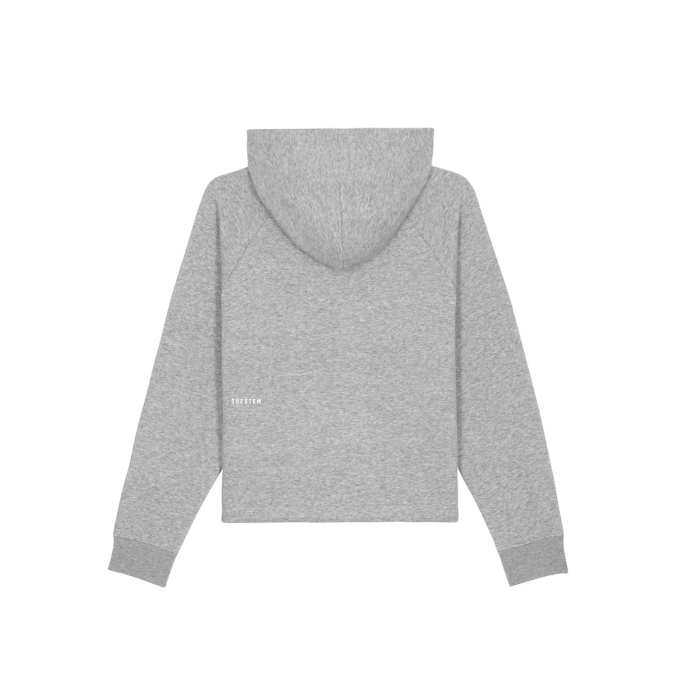 Cropped Hoodie Basic – Heather Grey