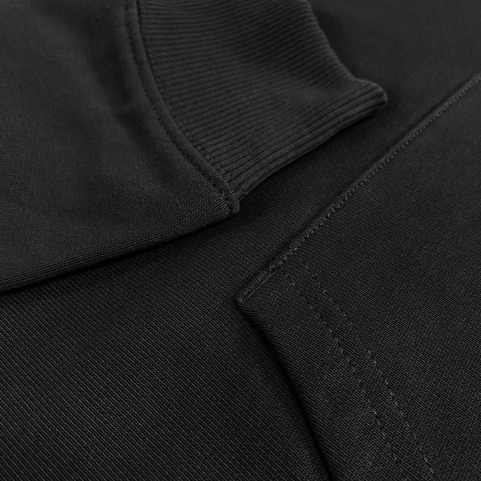 Heavy Hoodie Imprint Oversize – Black