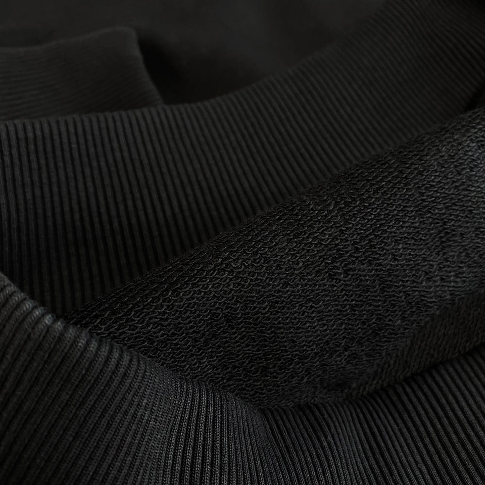 Heavy Hoodie Imprint Oversize – Black