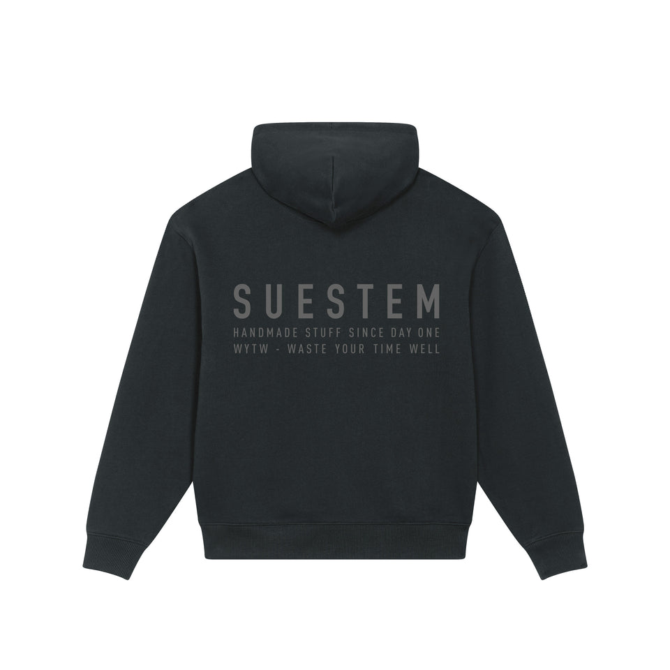 Heavy Hoodie Imprint Oversize – Black