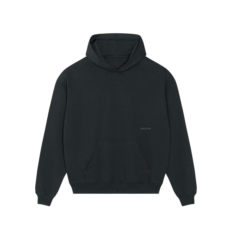 Heavy Hoodie Imprint Oversize – Black