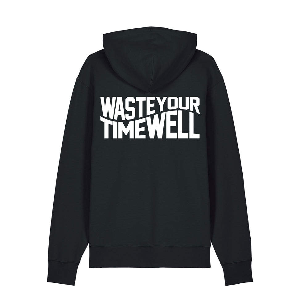 Hoodie Slogan Double – Black