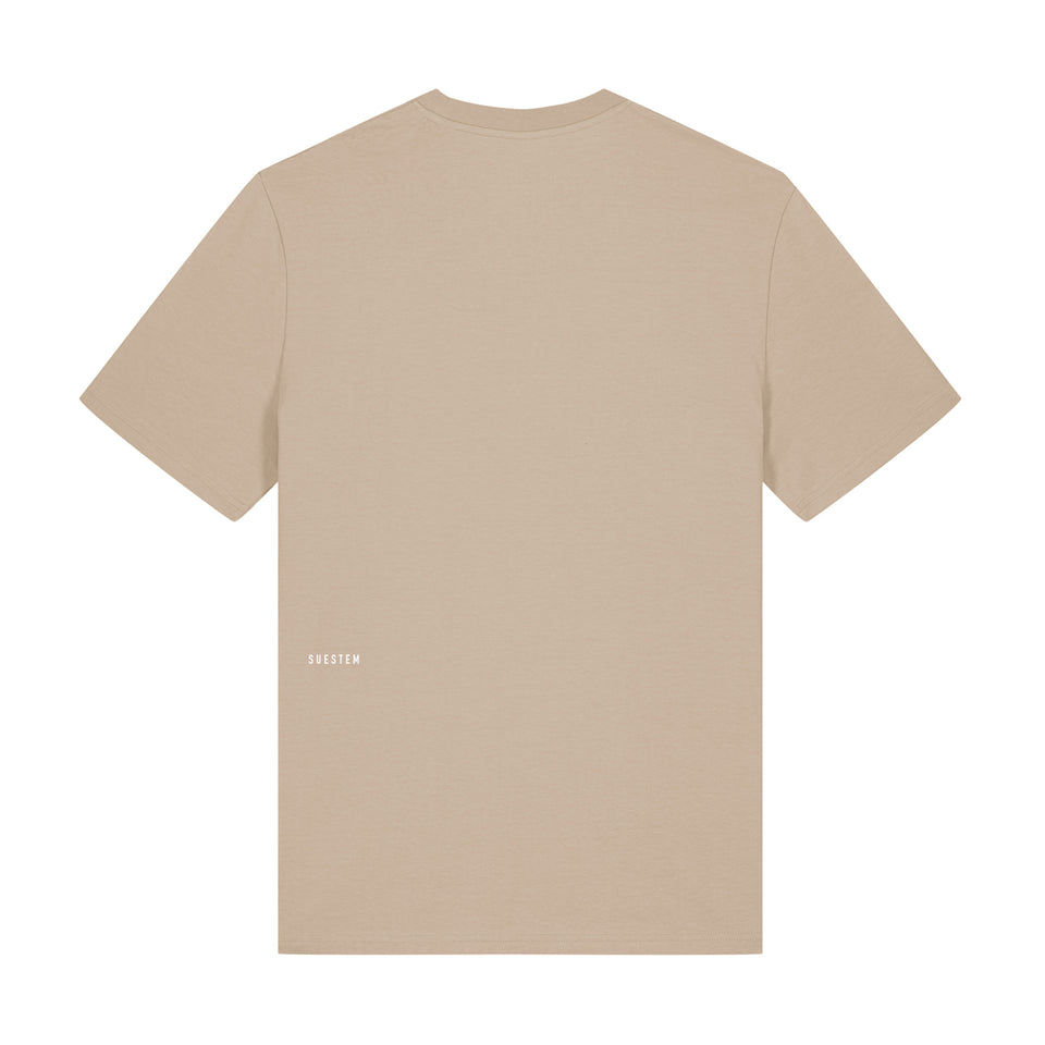 T-Shirt Slogan Basic – Beige