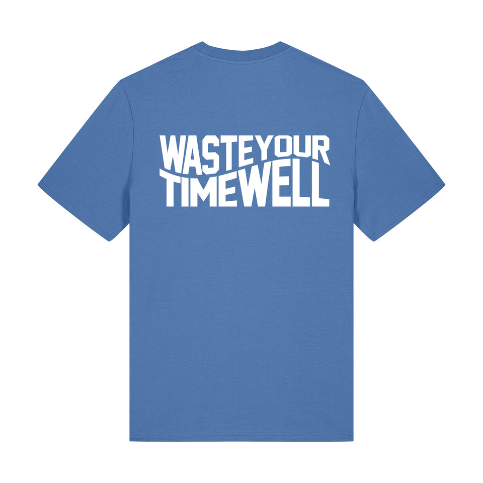 T-Shirt Slogan Double – Bright Blue