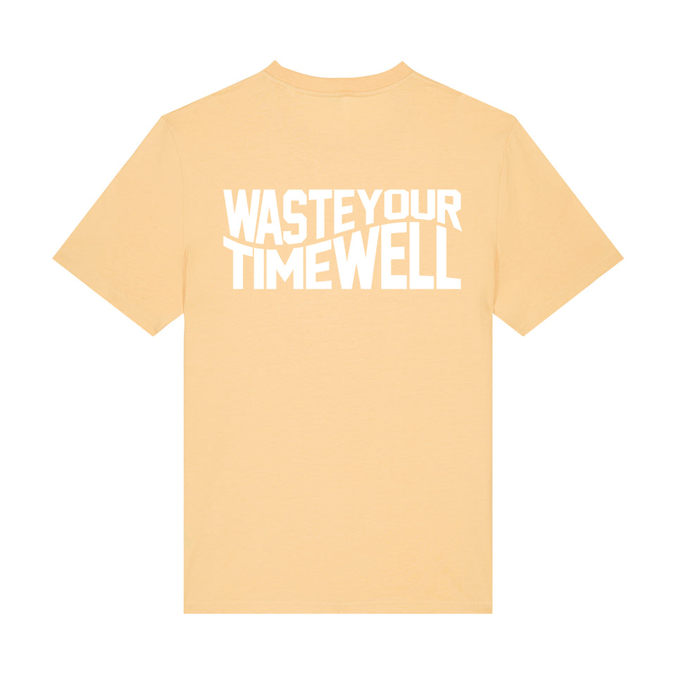 T-Shirt Slogan Double – Soft Yellow