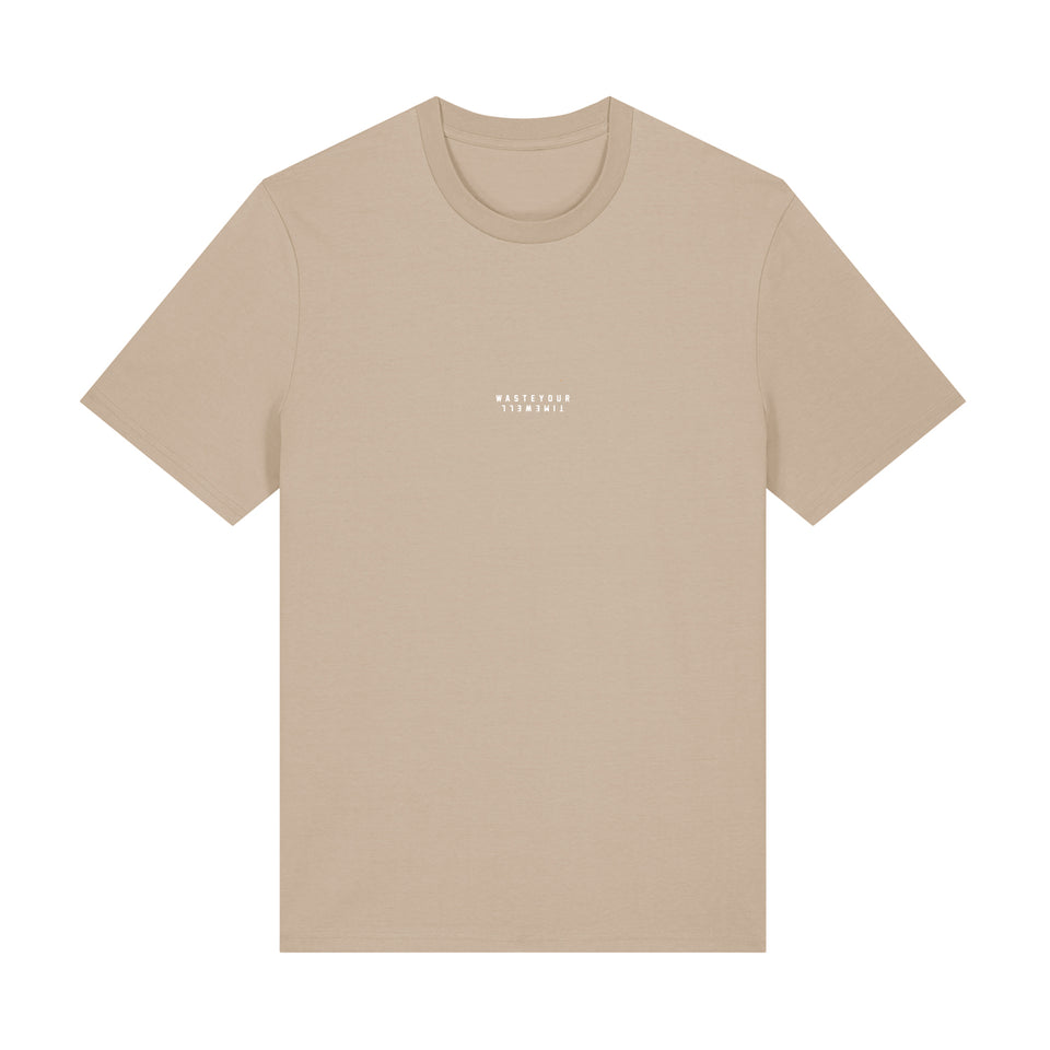 T-Shirt Slogan Basic – Beige