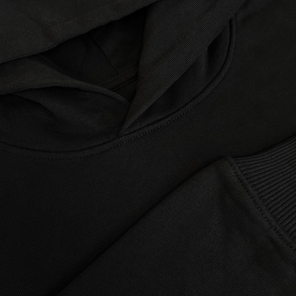 Heavy Hoodie Imprint Oversize – Black