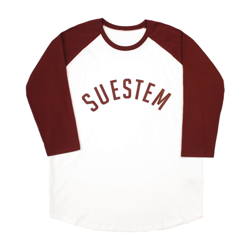 Longsleeve Suestem – White and Burgundy